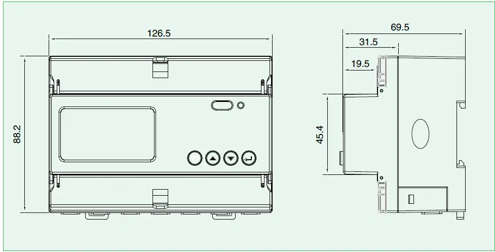Acrel DL3000-E Din Rail Energy Meter 02