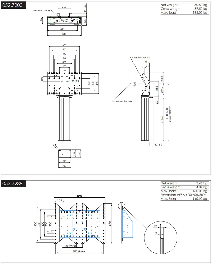 Smart metals 052 7200 50 Floor Lift for Touch Screen - FIGURE 11