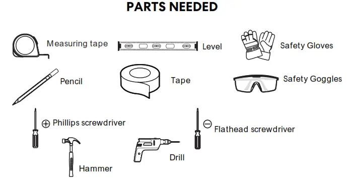 PARTS NEEDED