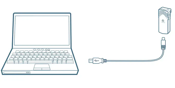 Lightspeed Redcat Access Instructional Audio System - Connect the microphone to your computer using a USB-C cable.