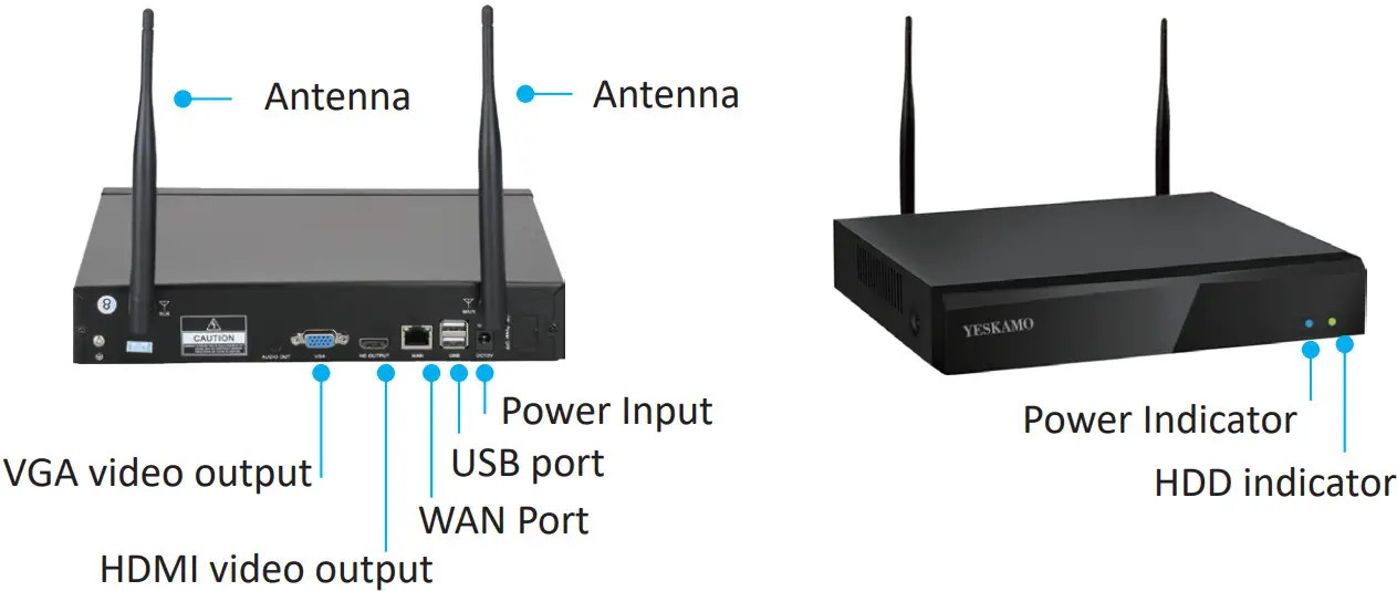 YESKAMO TJ06 10804 2TB WiFi Security Camera System - Fig 2