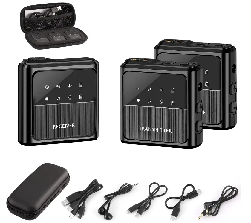 Dual Wireless Lavalier Microphone