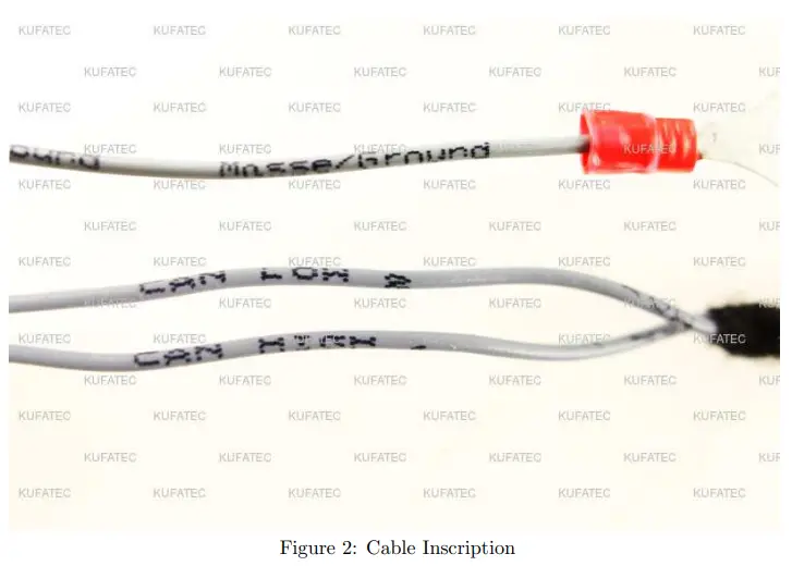 Note Cable Inscription Color