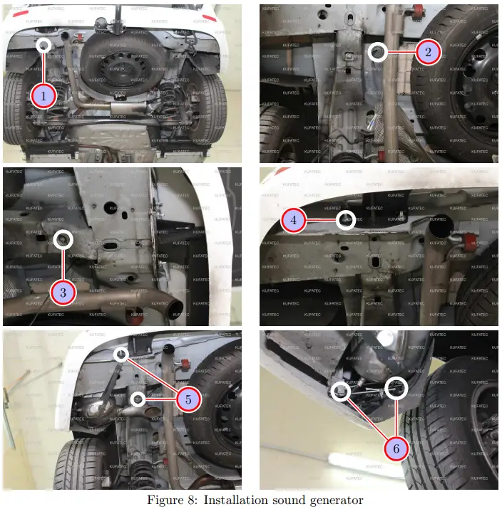 Installation sound generator