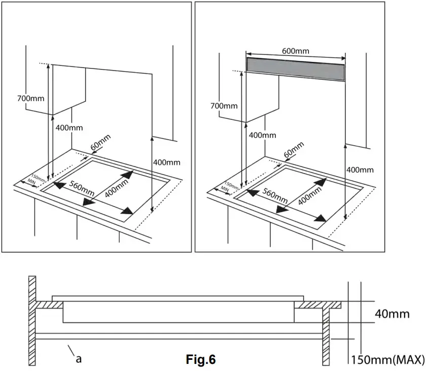 DRIJA Verona 90 Built in Dual Stove - Figure 8