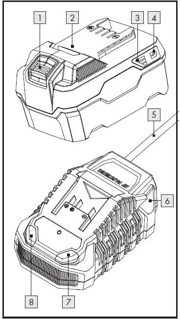 PARKSIDE PAP 20 B3 Rechargeable Battery 20V 4Ah-1