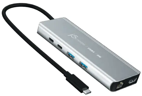 j5 create JCD403 USB4 8K Multi Port Hub -