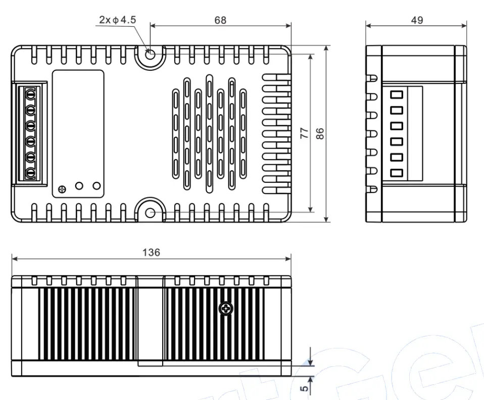 Installation Size Drawing