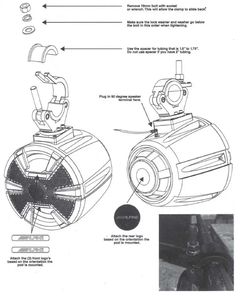 ALPINE PSS-SX01 Complete Weather Resistant Powersports Sound System-6