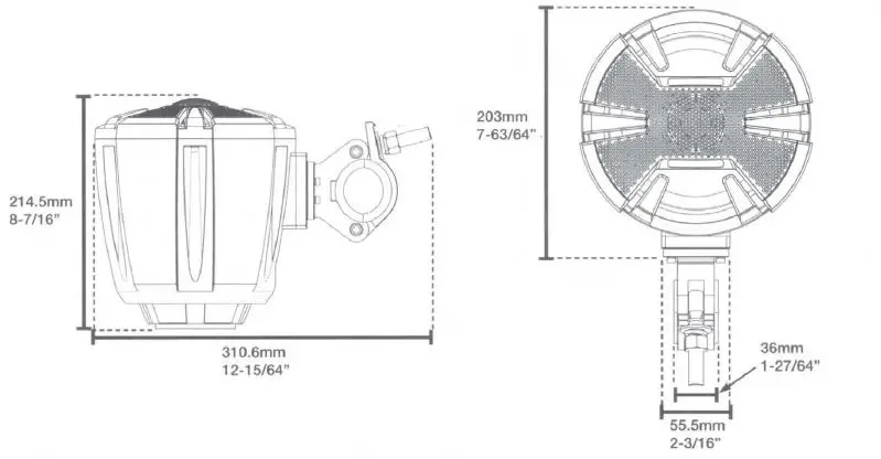 ALPINE PSS-SX01 Complete Weather Resistant Powersports Sound System-9