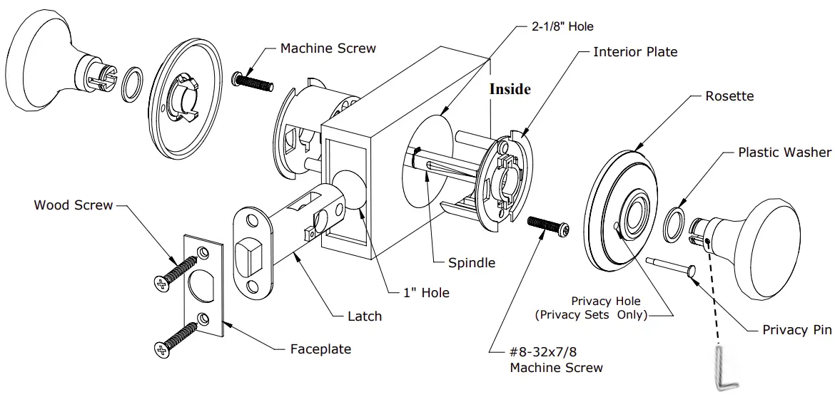 Passage/privacy Installation