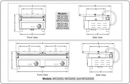 FIG 7 Dimensions