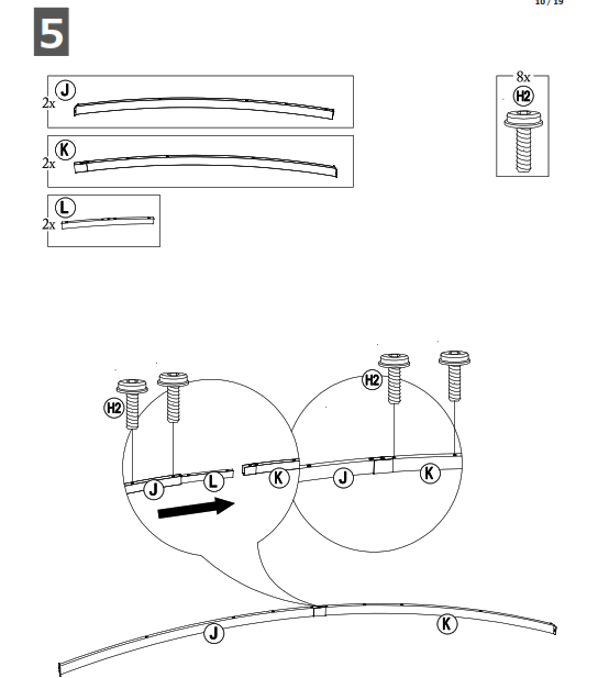 SUNJOY GROUP A106005400 Lindt 10x8 ft. Steel Arched Pergola - fig34