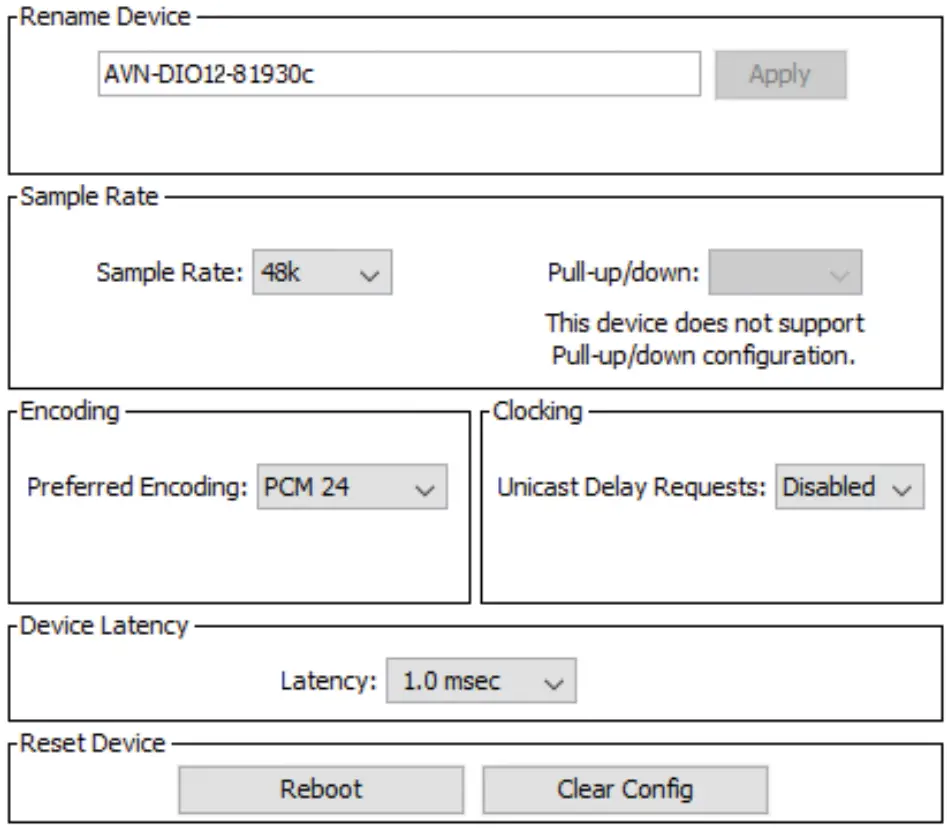 Device Configuration