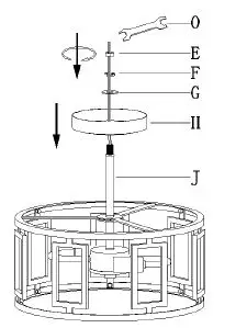 Uolfin 4978119 2-Light 12 Inch LED Semi-flush Mount Light-6