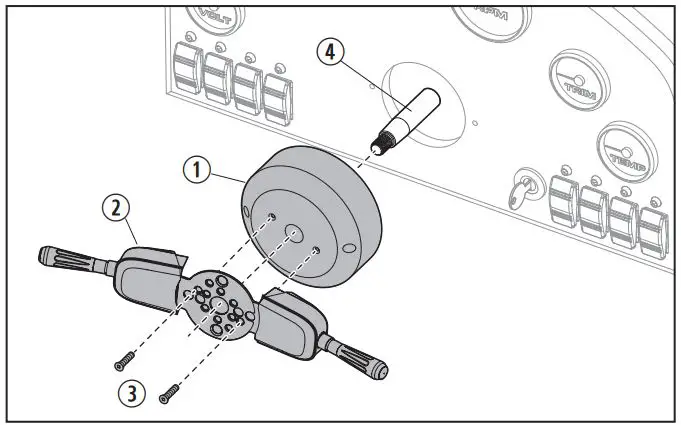 DOMETIC PT2000-2 Steering System Pro Trim Installation Guide - Attach the Bezel