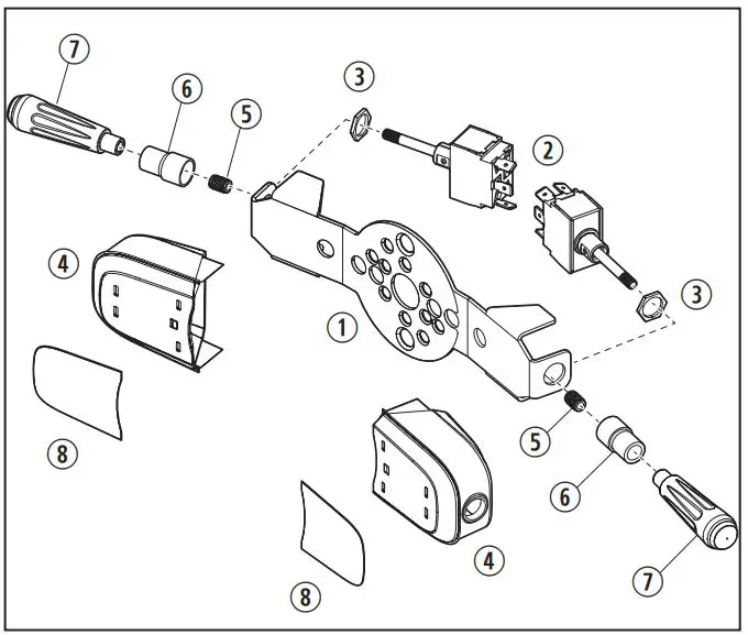 DOMETIC PT2000-2 Steering System Pro Trim Installation Guide - Components List