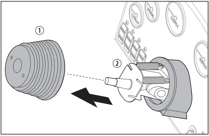 DOMETIC PT2000-2 Steering System Pro Trim Installation Guide - Performance Tilt Steering System Holes in Mounting Flange