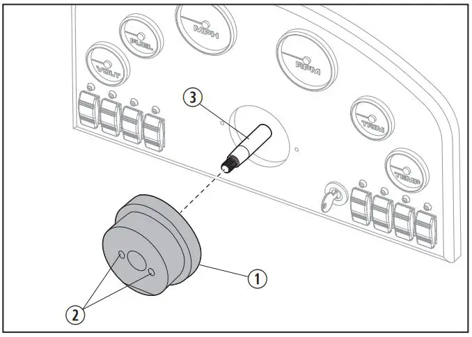DOMETIC PT2000-2 Steering System Pro Trim Installation Guide - Remove the Bezel