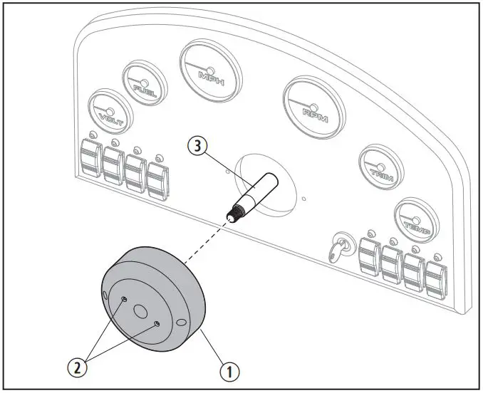 DOMETIC PT2000-2 Steering System Pro Trim Installation Guide - Remove the Bezel