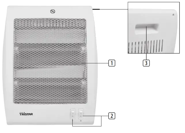 TRISTAR KA-5127 Radiant Heater - 1