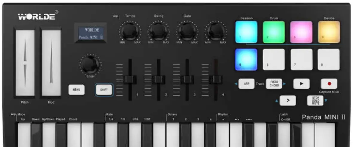 Using your PANDAMINI II with Ableton Live