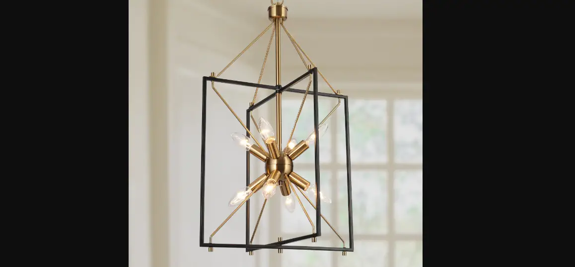 Zevni A04585 Nat 16 Inch Wide Black 8 Light Chandelier Instruction Manual Zevni A04585 Nat 16 Inch Wide Black 8 Light Chandelier Instruction Manual