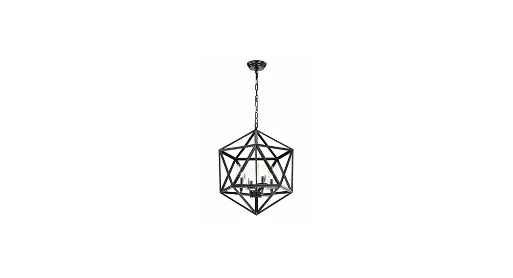 Zevni A04474 Elvia 4-light Black Transitional Cage Chandelier Instruction Manual Zevni A04474 Elvia 4-light Black Transitional Cage Chandelier Instruction Manual