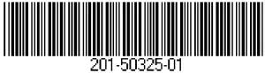 Bar code 201-50325-01