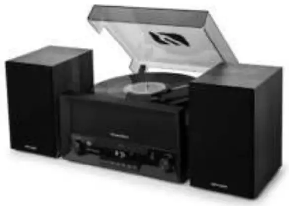 muse MT 120MB Music Center With Record Player CD Radio USB and Bluetooth -