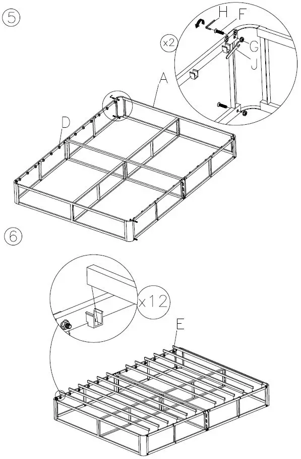 ASHLEY-M98x42-King-Size-Black-Box-Spring-fig 4