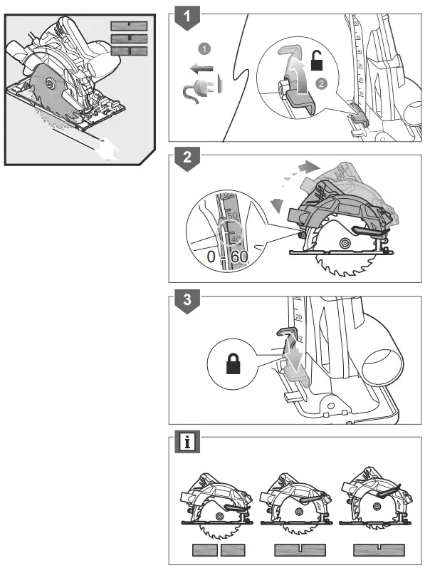 RYOBI RCS1600-KSR Circular Saw with Laser-FIG10