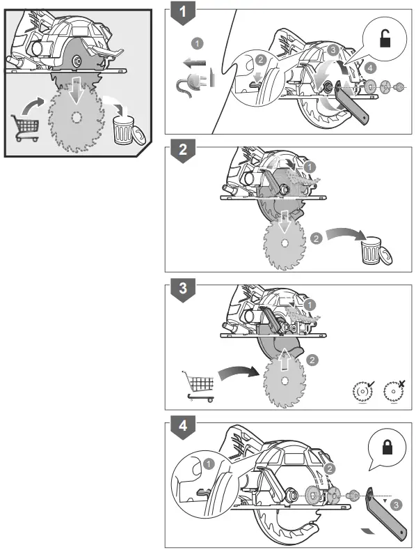RYOBI RCS1600-KSR Circular Saw with Laser-FIG14