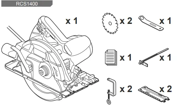 RYOBI RCS1600-KSR Circular Saw with Laser-FIG2
