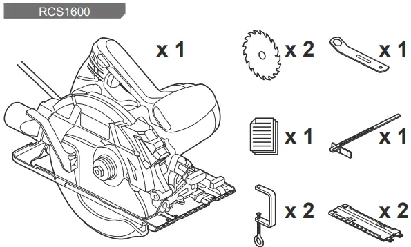 RYOBI RCS1600-KSR Circular Saw with Laser-FIG3
