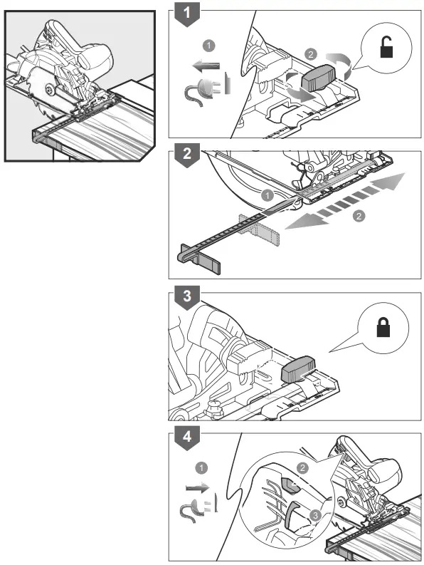 RYOBI RCS1600-KSR Circular Saw with Laser-FIG7