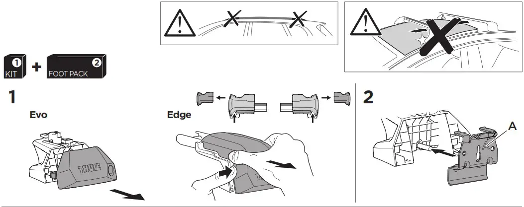 THULE 186150 Flush Roof Rail kit - Product Overview 2