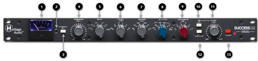 Heritage Audio 457623 Stereo Bus Compressor - 3