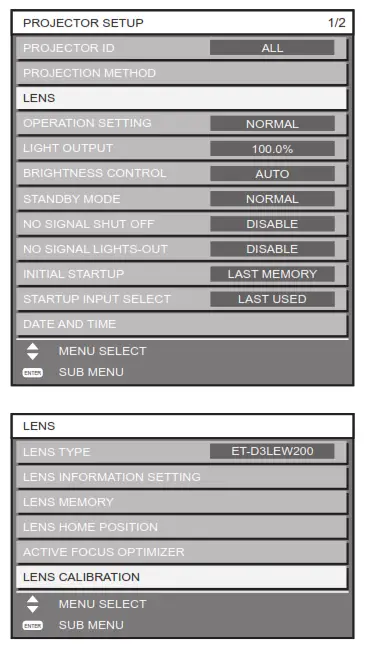 Panasonic ET-D3LEU100 Projection Lenses - 4