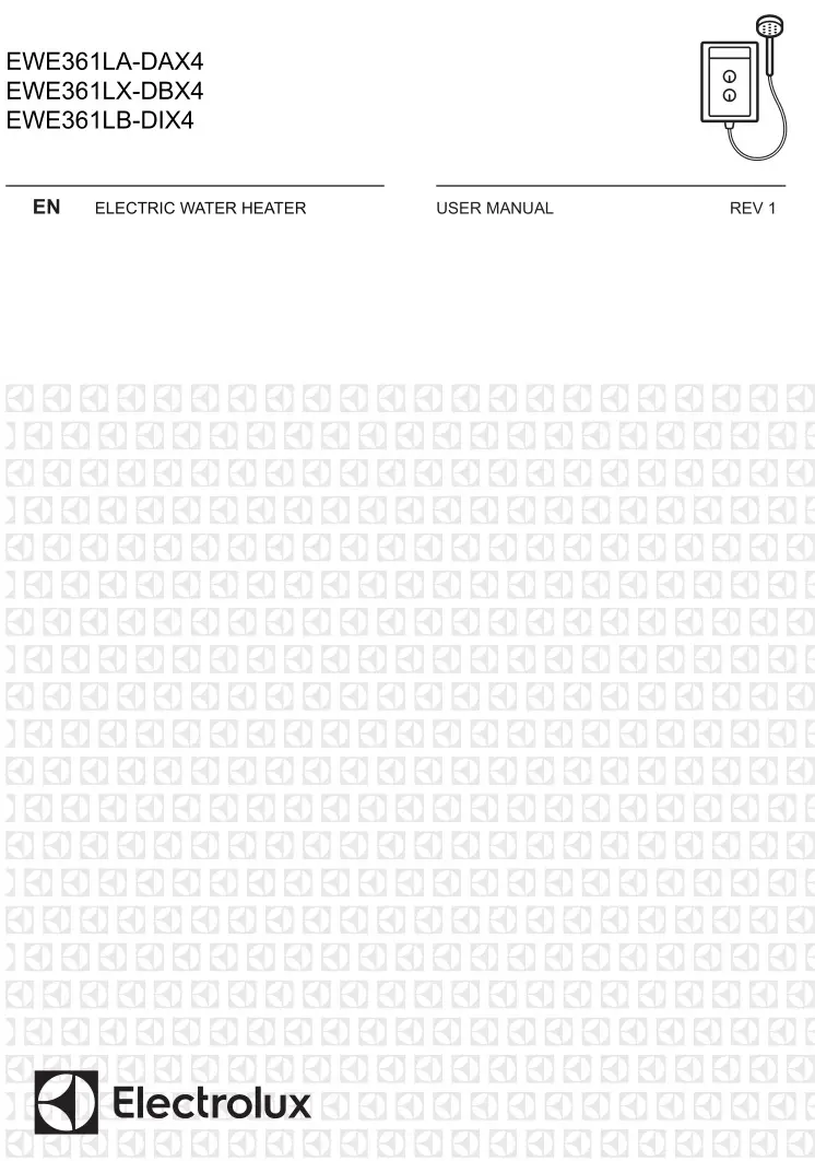 Electrolux Electric Water Heater User Manual [EWE361LA-DAX4, EWE361LX-DAX4, EWE361LB-DAX4]