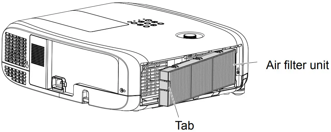 Panasonic ET RFV400 Projector Air Filter Fit - Replacement Filter Unit