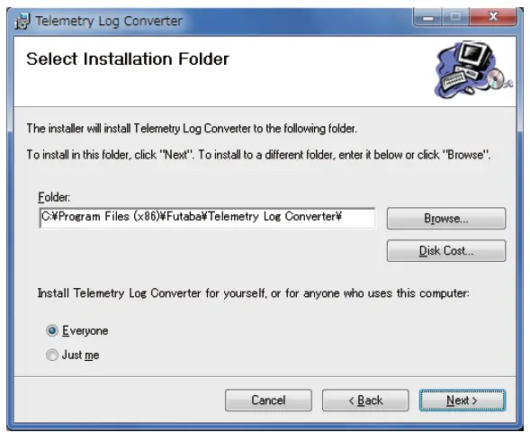 Futaba-1M23Z03818-Telemetry-Log-Converter-Ver1.10-Software-2