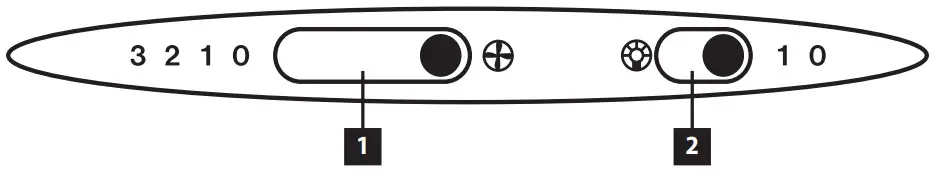 concept OPP1060 Under Cabinet Range Hood - Light switch