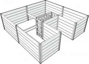 vita Urbana 6X6 Keyhole Garden VT17507, VT17607