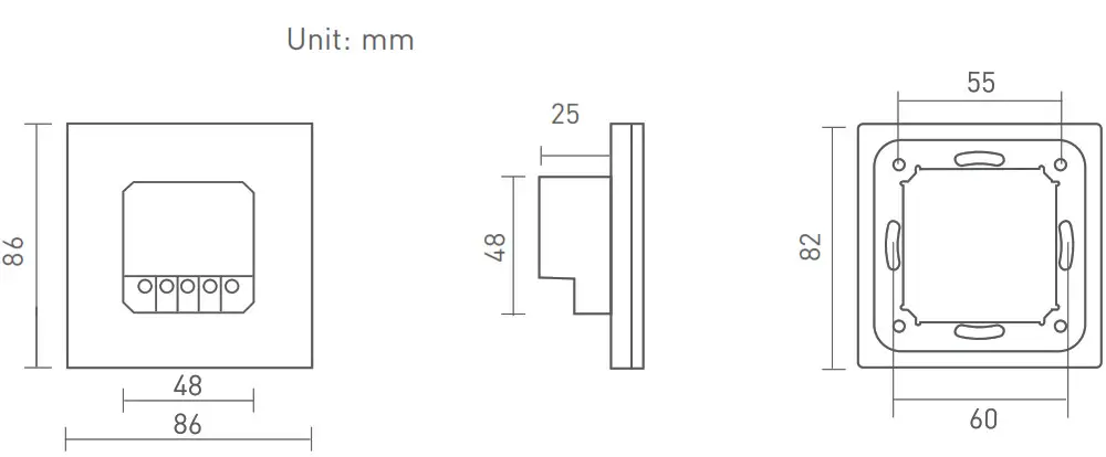 LTECH EX Series Touch Panel -Installation instruction