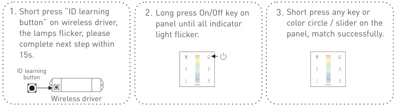 LTECH EX Series Touch Panel - Method 2