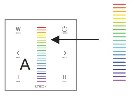 LTECH EX Series Touch Panel - Touch the slider