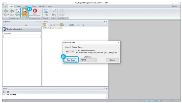 Key digital KD EXWPSTX Single Gang HDMI USB C over 50m CAT5e 6 Wall Plate Switcher Transmitter - Configure