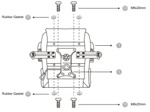 NEWSKILL Kitsune Zephyr Series Gaming Chair Finished in Ultra-Breathable Fabric - MOUNTING STEPS 2