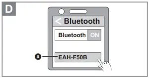 Technics EAH F50B Digital Wireless Stereo Headphones - D